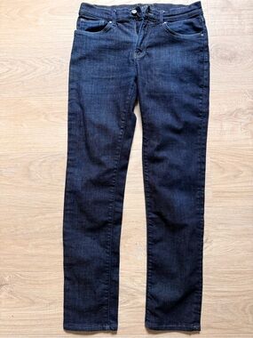 DSTLD Men's Slim Dark Blue Denim Jeans